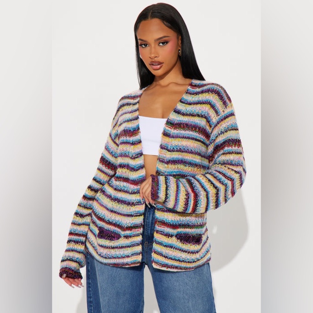 Striped cardigan